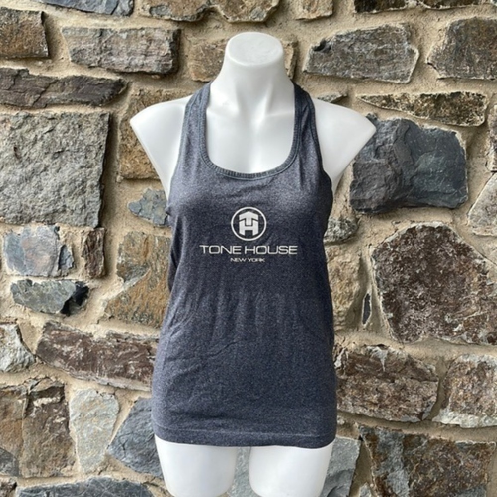 Lululemon Athletica Swiftly Tech Racerback Tank in Heathered Black/Gray Size 10